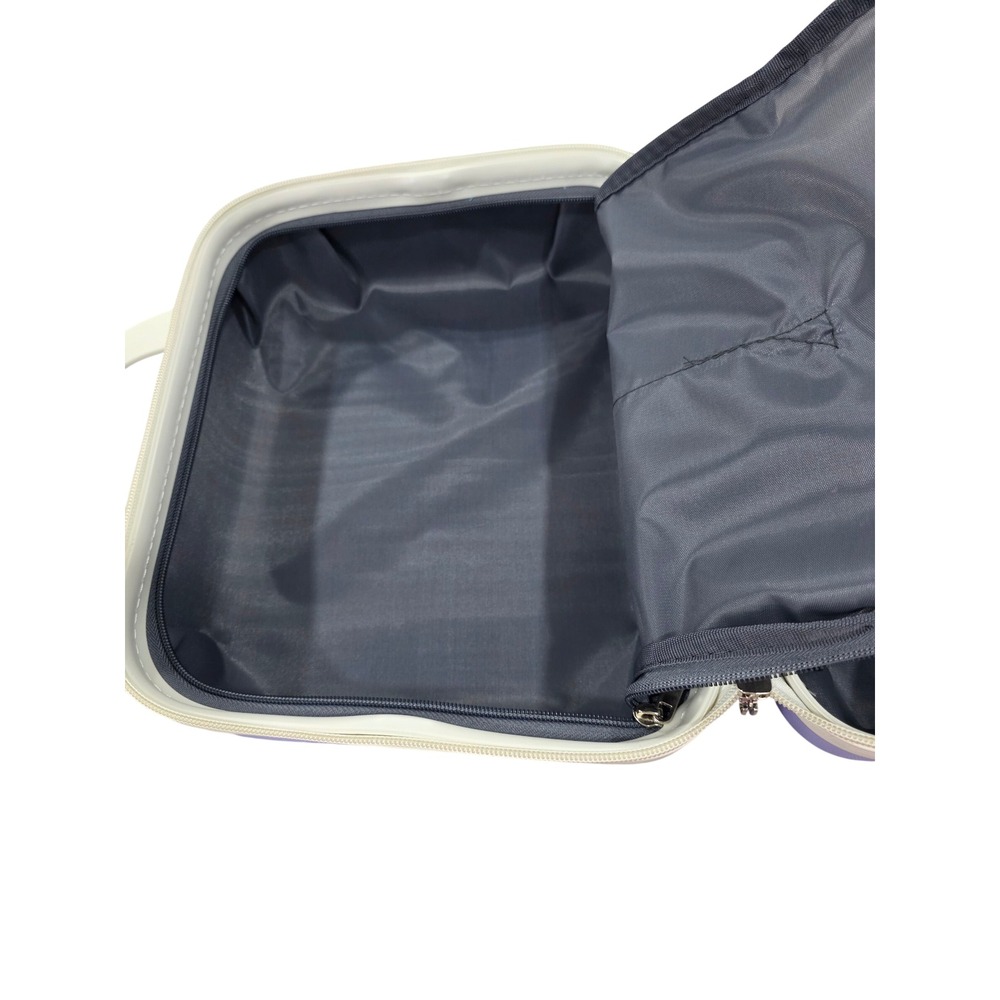 Lavender Vanity Case Makeup Train Case Travel Cos… - image 5